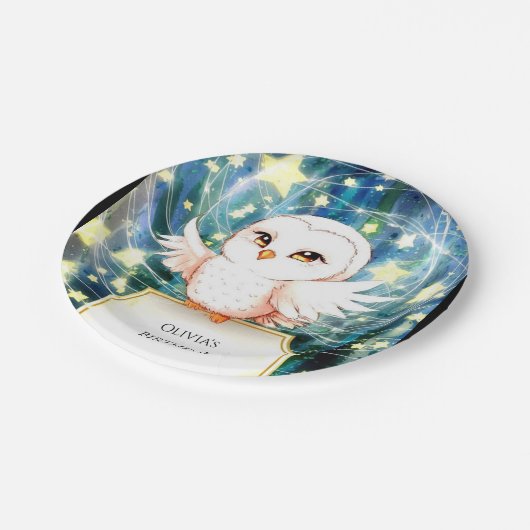 Niedliches Schaf Geburtstag Pappteller (Schrägansicht)