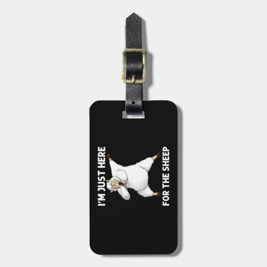 Niedliches Schaf Gepäckanhänger (Vorderseite vertikal)