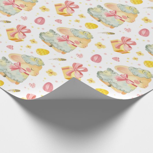 Niedliches Schaf Geschenkpapier (Ecke)