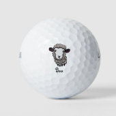 niedliches Schaf Golfball (Vorderseite)