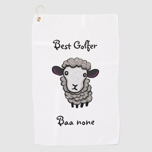 niedliches Schaf Golfhandtuch (Vorderseite)