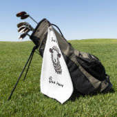 niedliches Schaf Golfhandtuch (Gras)