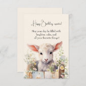 Niedliches Schaf in einer Schachtel (Vorne/Hinten)