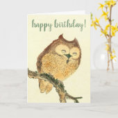 Niedliches Schaf - Japanische Kunst Geburtstag Karte (Gelbe Blume)