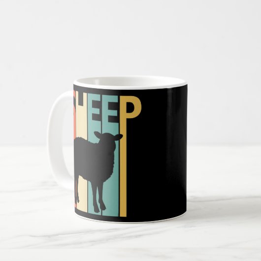 Niedliches Schaf Kaffeetasse (Vorderseite Links)