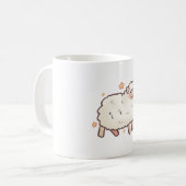 Niedliches Schaf Kaffeetasse (Vorderseite Links)