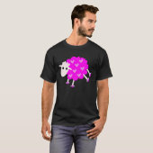 Niedliches Schaf Lady Schaf Pink Schaf T-Shirt (Vorne ganz)
