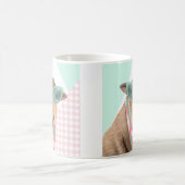 Niedliches Schaf mit Brille Kaffeetasse (Mittel)