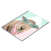 Niedliches Schaf mit Brille Notizblock (Linke Seite)