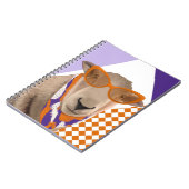 Niedliches Schaf mit Brille Notizblock (Linke Seite)