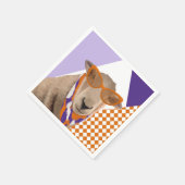Niedliches Schaf mit Brille Serviette (Ecke)