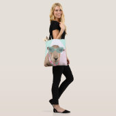Niedliches Schaf mit Brille Tasche (Am Model)