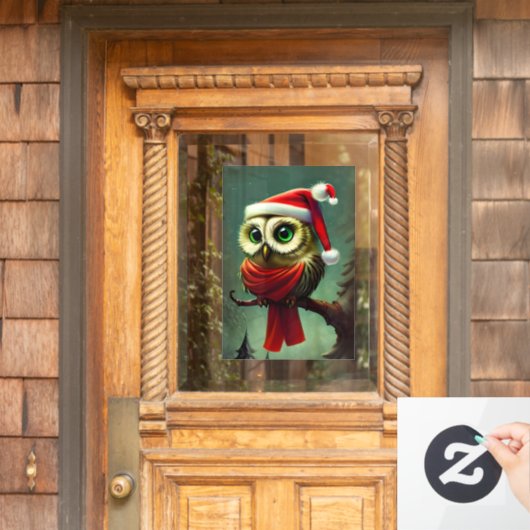 Niedliches Schaf Rustikales Viktorianisches Weihna Fensteraufkleber (Haustür)