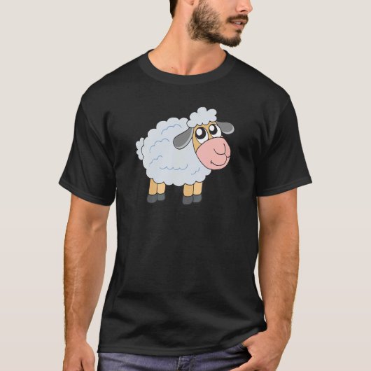 Niedliches Schaf T-Shirt (Vorderseite)