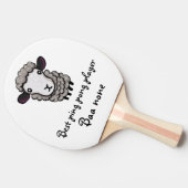 niedliches Schaf Tischtennis Schläger (Seitenansicht)