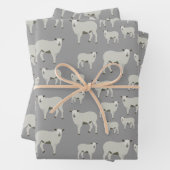 Niedliches Schaf- und Lammentenmuster Geschenkpapier Set (Beispiel)