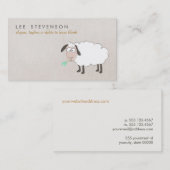 Niedliches Schaf Zeichnend Kind Visitenkarte (Vorne/Hinten)