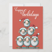 Niedliches Schaf zu Weihnachten Weihnachtsferien (Vorderseite)