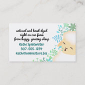 Niedliches Schaffleischgeschäft Visitenkarte (Rückseite)