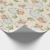 Niedliches Schafspapier Geschenkpapier (Ecke)