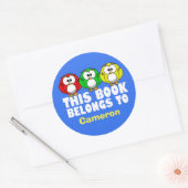 Niedliches Schälchen dieses Buches Runder Aufkleber (Umschlag)