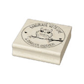 Niedliches Schalen, handgefertigt mit Liebe Gummistempel (Stempel)