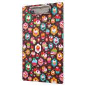 Niedliches Schalen-Kuchen-Muster Klemmbrett (Links)