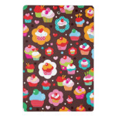 Niedliches Schalen-Kuchen-Muster Mini Klemmbrett (Rückseite)