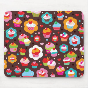 Niedliches Schalen-Kuchen-Muster Mousepad