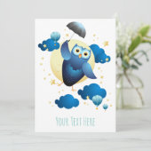 Niedliches Schälling mit Schirm Einladung (Stehend Vorderseite)