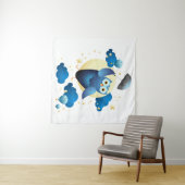 Niedliches Schälling mit Schirm Wandteppich (Beispiel (Horizontal))