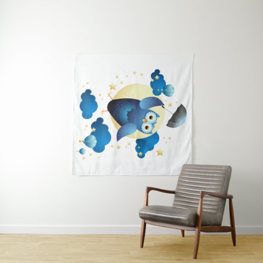 Niedliches Schälling mit Schirm Wandteppich (Beispiel (Horizontal))