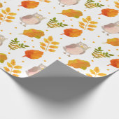 Niedliches Schälmuster Geschenkpapier (Ecke)