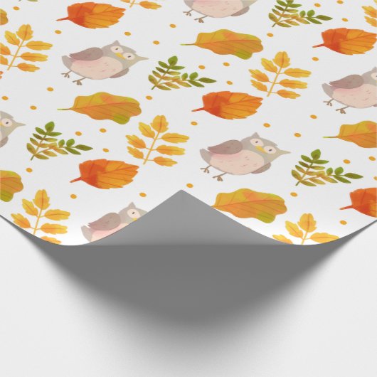 Niedliches Schälmuster Geschenkpapier (Ecke)