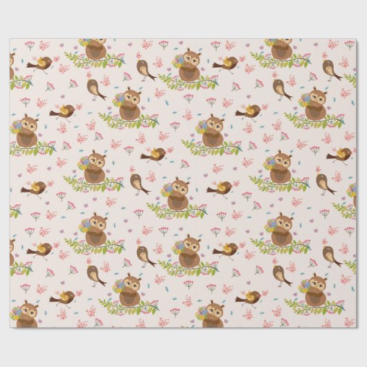 Niedliches Schälmuster Geschenkpapier (Flach)