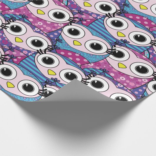 Niedliches Schälmuster Geschenkpapier (Ecke)