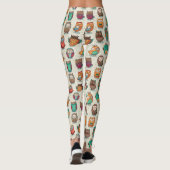 Niedliches Schälmuster Leggings (Rückseite)