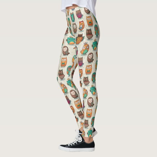 Niedliches Schälmuster Leggings (Links)