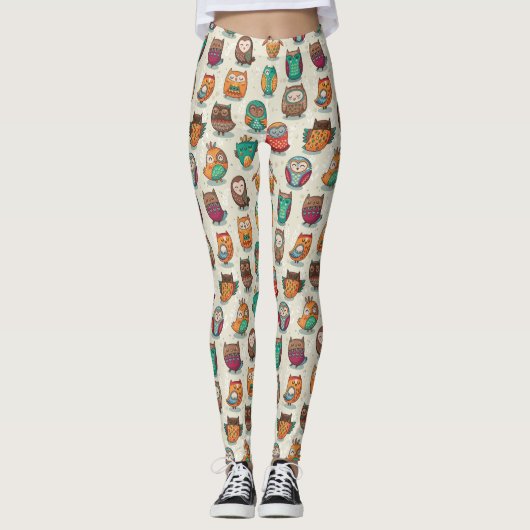 Niedliches Schälmuster Leggings (Vorderseite)