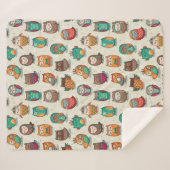 Niedliches Schälmuster Sherpadecke (Vorderseite (Horizontal))