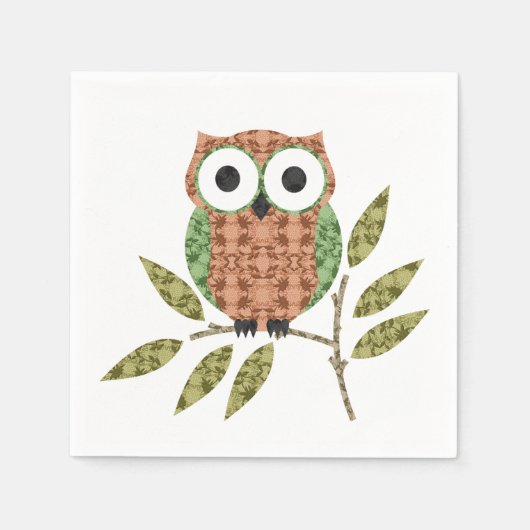 Niedliches Schälpapier Napkins Serviette (Vorderseite)