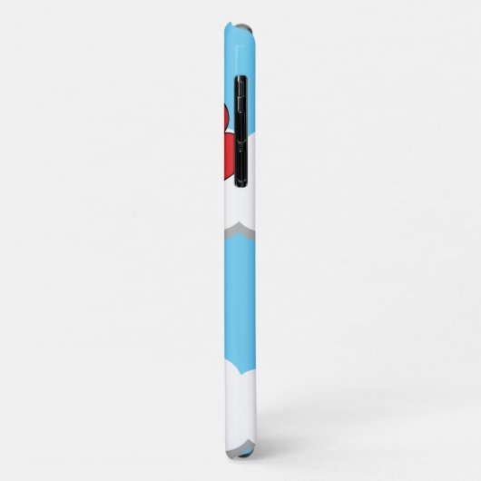 Niedliches Schellen mit Herzblasen Case-Mate iPhone Hülle (Hinten/Links)