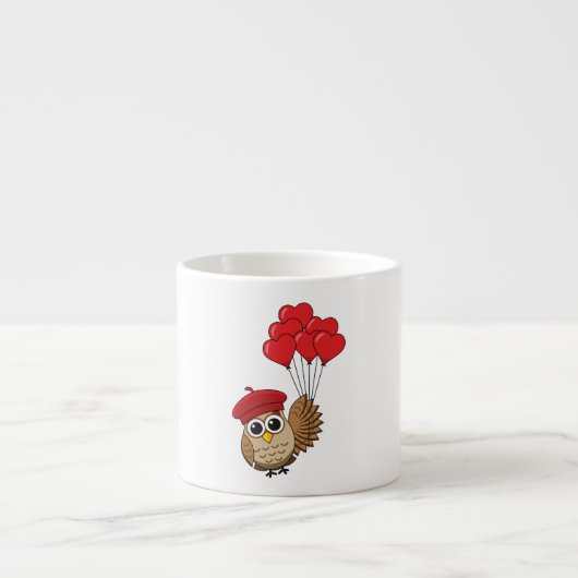 Niedliches Schellen mit Herzblasen Espressotasse (Vorderseite)