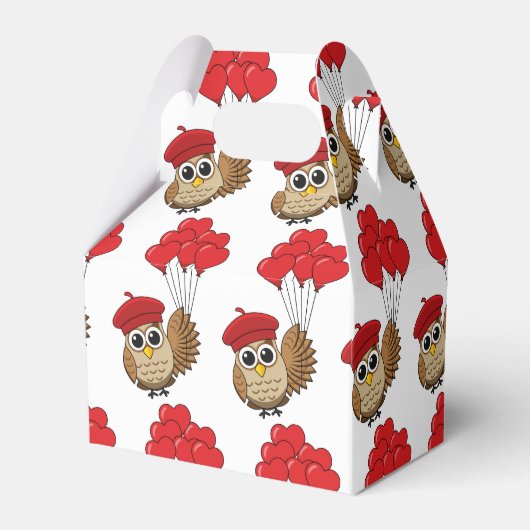 Niedliches Schellen mit Herzblasen Geschenkschachtel (Rückseite)