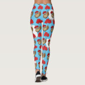 Niedliches Schellen mit Herzblasen Leggings (Rückseite)