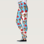 Niedliches Schellen mit Herzblasen Leggings (Links)