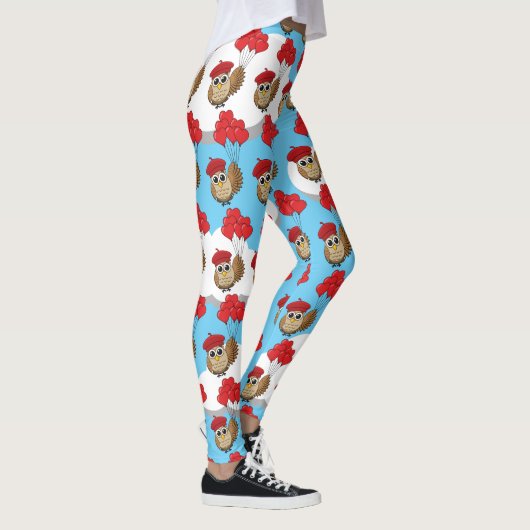 Niedliches Schellen mit Herzblasen Leggings (Rechts)