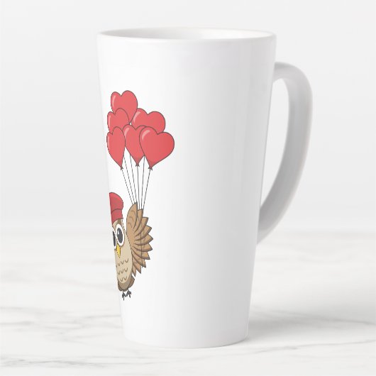 Niedliches Schellen mit Herzblasen Milchtasse (Rechte Ecke)