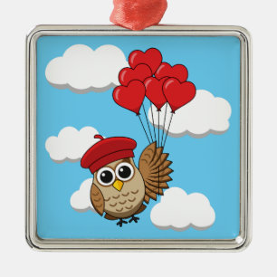 Niedliches Schellen mit Herzblasen Ornament Aus Metall