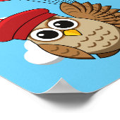 Niedliches Schellen mit Herzblasen Poster (Ecke)